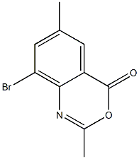 8-bromo-2,6-dimethyl-4H-3,1-benzoxazin-4-one Structure