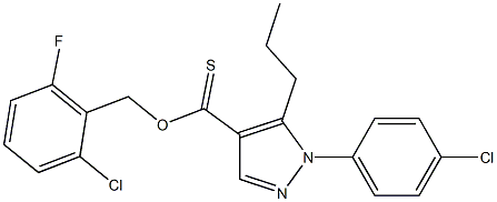 2-chloro-6-fluorobenzyl 1-(4-chlorophenyl)-5-propyl-1H-pyrazole-4-carbothioate