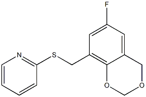 2-{[(6-fluoro-4H-1,3-benzodioxin-8-yl)methyl]thio}pyridine