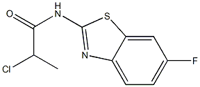 2-chloro-N-(6-fluoro-1,3-benzothiazol-2-yl)propanamide Structure