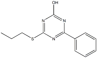 4-phenyl-6-(propylthio)-1,3,5-triazin-2-ol Struktur