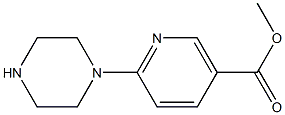 methyl 6-piperazinonicotinate,,结构式