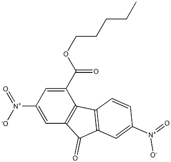 pentyl 2,7-dinitro-9-oxo-9H-fluorene-4-carboxylate,,结构式