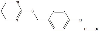 4-chlorobenzyl 1,4,5,6-tetrahydro-2-pyrimidinyl sulfide-hydrabromide Structure