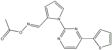 2-(2-{[(acetyloxy)imino]methyl}-1H-pyrrol-1-yl)-4-(2-thienyl)pyrimidine Struktur