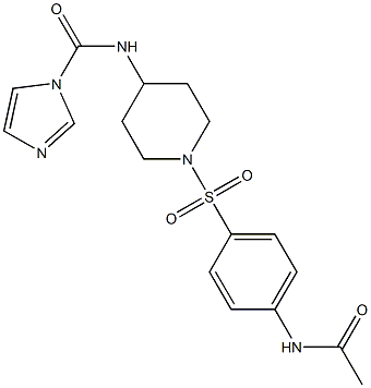 N-(1-{[4-(acetylamino)phenyl]sulfonyl}piperidin-4-yl)-1H-imidazole-1-carboxamide