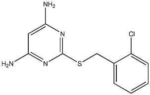 6-amino-2-[(2-chlorobenzyl)sulfanyl]-4-pyrimidinylamine Structure