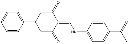2-[(4-acetylanilino)methylene]-5-phenyl-1,3-cyclohexanedione