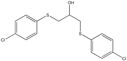 1,3-bis[(4-chlorophenyl)sulfanyl]-2-propanol Structure