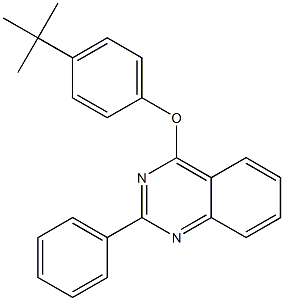 4-(tert-butyl)phenyl 2-phenyl-4-quinazolinyl ether Structure
