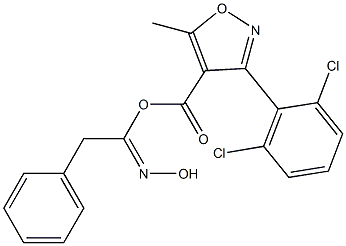 O1-{[3-(2,6-dichlorophenyl)-5-methylisoxazol-4-yl]carbonyl}-2-phenylethanehydroximic acid