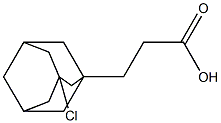 3-(3-chloro-1-adamantyl)propanoic acid Structure