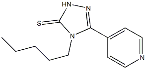 4-pentyl-3-(4-pyridyl)-4,5-dihydro-1H-1,2,4-triazole-5-thione Structure