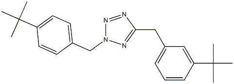 5-[3-(tert-butyl)benzyl]-2-[4-(tert-butyl)benzyl]-2H-1,2,3,4-tetraazole Structure