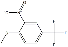 1-(methylthio)-2-nitro-4-(trifluoromethyl)benzene Struktur