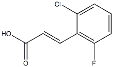 (2E)-3-(2-chloro-6-fluorophenyl)acrylic acid Struktur