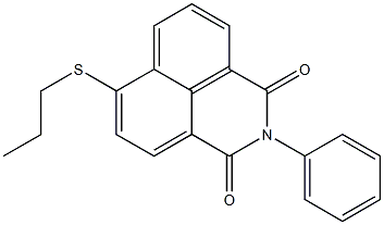 2-phenyl-6-(propylthio)-2,3-dihydro-1H-benzo[de]isoquinoline-1,3-dione,,结构式