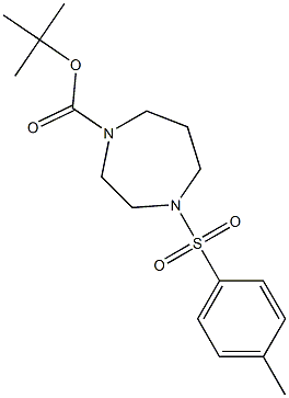 tert-butyl 4-[(4-methylphenyl)sulfonyl]-1,4-diazepane-1-carboxylate 结构式