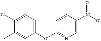 2-(4-chloro-3-methylphenoxy)-5-nitropyridine Structure