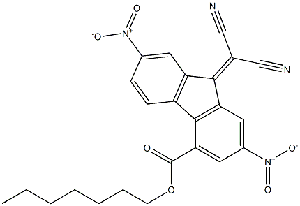 heptyl 9-(dicyanomethylidene)-2,7-dinitro-9H-fluorene-4-carboxylate|