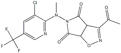 3-acetyl-5-[[3-chloro-5-(trifluoromethyl)-2-pyridinyl](methyl)amino]-3aH-pyrrolo[3,4-d]isoxazole-4,6(5H,6aH)-dione