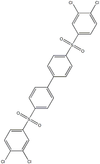 4,4'-bis[(3,4-dichlorophenyl)sulfonyl]-1,1'-biphenyl Structure