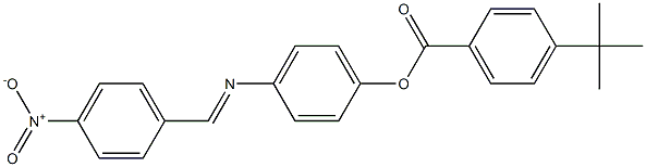 4-{[(E)-(4-nitrophenyl)methylidene]amino}phenyl 4-(tert-butyl)benzenecarboxylate Structure