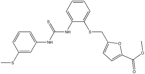 methyl 5-({[2-({[3-(methylthio)anilino]carbothioyl}amino)phenyl]thio}methyl)-2-furoate
