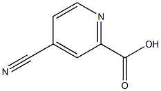 4-cyano-2-pyridinecarboxylic acid Structure