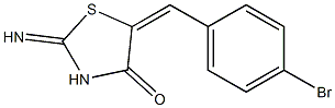 5-[(E)-(4-bromophenyl)methylidene]-2-imino-1,3-thiazolan-4-one Structure