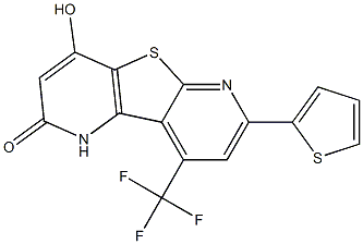 4-hydroxy-7-(2-thienyl)-9-(trifluoromethyl)pyrido[2',3':4,5]thieno[2,3-b]pyridin-2(1H)-one