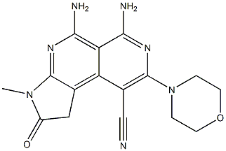 5,6-diamino-3-methyl-8-morpholin-4-yl-2-oxo-2,3-dihydro-1H-pyrrolo[2,3-c]-2,7-naphthyridine-9-carbonitrile