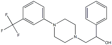 1-phenyl-2-{4-[3-(trifluoromethyl)phenyl]piperazino}-1-ethanol Structure