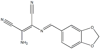 (Z)-2-amino-3-{[(E)-1,3-benzodioxol-5-ylmethylidene]amino}-2-butenedinitrile