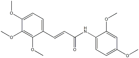 (E)-N-(2,4-dimethoxyphenyl)-3-(2,3,4-trimethoxyphenyl)-2-propenamide 结构式