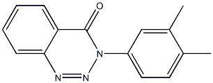 3-(3,4-dimethylphenyl)-3,4-dihydro-1,2,3-benzotriazin-4-one Struktur