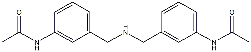 N-[3-({[3-(acetylamino)benzyl]amino}methyl)phenyl]acetamide Struktur