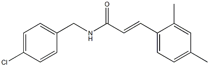 (E)-N-(4-chlorobenzyl)-3-(2,4-dimethylphenyl)-2-propenamide Structure