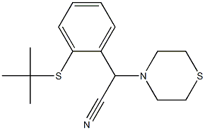 2-[2-(tert-butylthio)phenyl]-2-(1,4-thiazinan-4-yl)acetonitrile