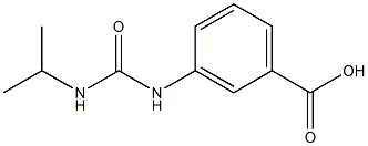 3-{[(isopropylamino)carbonyl]amino}benzoic acid Structure