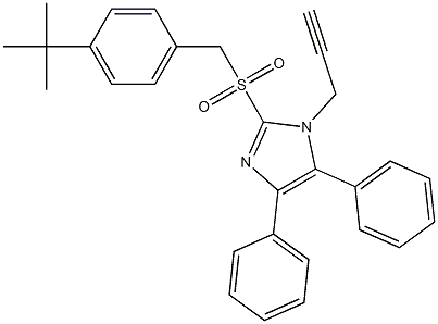 2-{[4-(tert-butyl)benzyl]sulfonyl}-4,5-diphenyl-1-(2-propynyl)-1H-imidazole