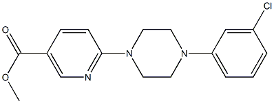 methyl 6-[4-(3-chlorophenyl)piperazino]nicotinate Structure