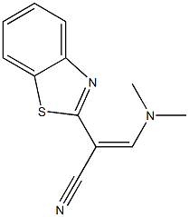 2-(1,3-benzothiazol-2-yl)-3-(dimethylamino)acrylonitrile Structure