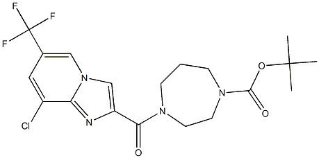 tert-butyl 4-{[8-chloro-6-(trifluoromethyl)imidazo[1,2-a]pyridin-2-yl]carbonyl}-1,4-diazepane-1-carboxylate