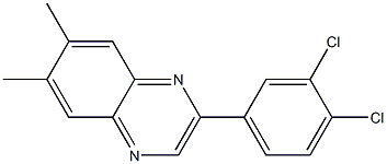 2-(3,4-dichlorophenyl)-6,7-dimethylquinoxaline Structure
