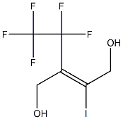 2-iodo-3-(1,1,2,2,2-pentafluoroethyl)but-2-ene-1,4-diol Structure