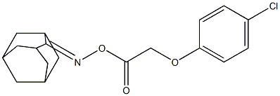 2-({[2-(4-chlorophenoxy)acetyl]oxy}imino)adamantane Structure