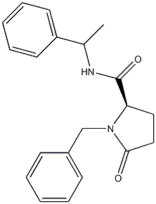 (2R)-1-benzyl-5-oxo-N-(1-phenylethyl)tetrahydro-1H-pyrrole-2-carboxamide Structure