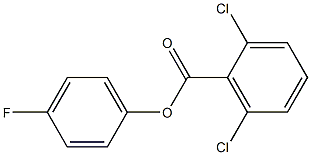 4-fluorophenyl 2,6-dichlorobenzoate Structure