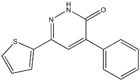 4-phenyl-6-(2-thienyl)-2,3-dihydropyridazin-3-one Structure